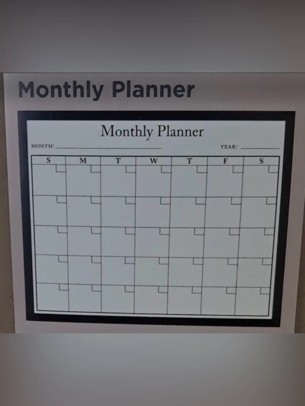 Willow Spring 2-Piece Magnetic Dry Erase Planner Set
